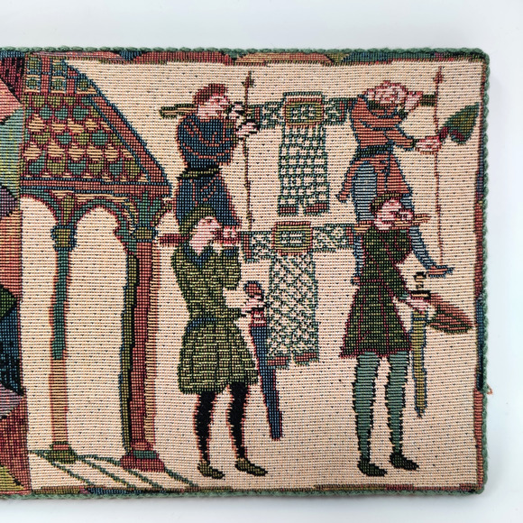 Traditional Tapestries Bayeux Tapestry Wall Plaque Textile Art Middle Ages ~6x13 - Picture 5 of 16